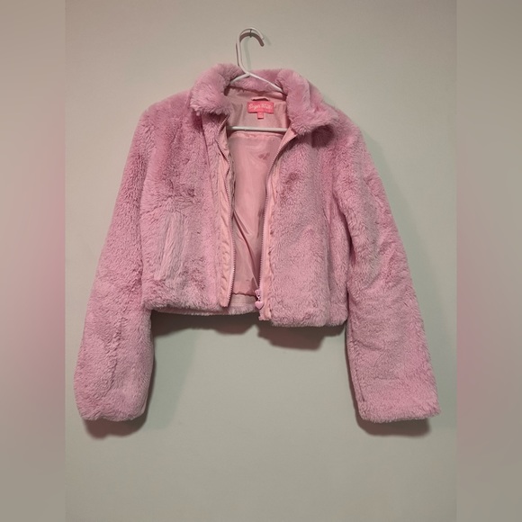 Sugar Thrillz Jackets & Coats Fuzzy Baby Pink Sugar Thrillz Jacket